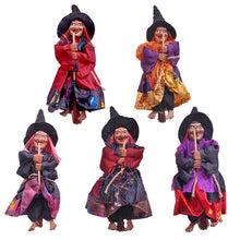 Load image into Gallery viewer, SKHEK Halloween Halloween Horror Witch Figurine Hanging DIY Decoration Pendant Ornaments For Party Garden Happy Halloween Holiday Bar Decor