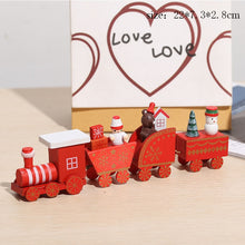 Load image into Gallery viewer, Wooden Christmas Small Train Xmas Ornaments Merry Christmas Decor For Home Happy New Year 2022 Creative Kids Naviidad Gifts Toys
