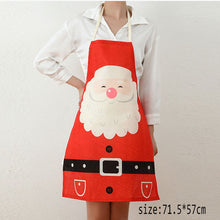 Load image into Gallery viewer, Christmas Decorations Fabric Printing Santa Claus Xmas Apron Restaurant Bar Merry Christmas Decor For Home 2021Xmas Gifts Favor