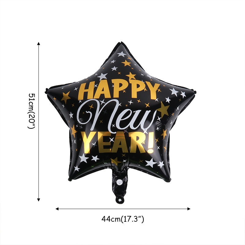 Christmas Gift Happy New Year Eve Party Decorations 2022 Number Foil Balloons Merry Christmas Decorations Ballons 2021 Navidad Christmas Globos
