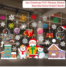 Load image into Gallery viewer, Christmas Gift Christmas Window Stickers Merry Christmas Decorations For Home Christmas Wall Sticker Kids Room Wall Decals New Year Stickers