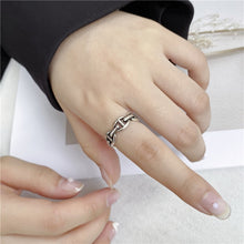 Load image into Gallery viewer, Skhek Ring female ins European and American jewelry simple and creative retro open ring combination