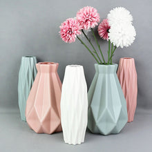 Load image into Gallery viewer, Modern Flower Vase White Pink Plastic Vase Flower Pot Basket Nordic Home Living Room Decoration Ornament Flower Arrangement