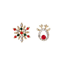 Load image into Gallery viewer, Christmas Gift Rinhoo New Creative Christmas Ornament Stylish Christmas Elk Crystal Deer Stud Earrings Women Fashion Jewelry Gift 2021