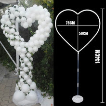 Load image into Gallery viewer, Heart shaped balloon arch frame Wedding Engagement Decorations Balloons Wreath ring for Valentine&#39;s Day Bridal Shower Decor