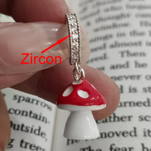 Load image into Gallery viewer, Skhek 2022 New Cute Colorful Gummy Zircon Bear Pendant Necklace Fashion Acrylic Mushroom Charm Necklace For Women Girls Party Jewelry