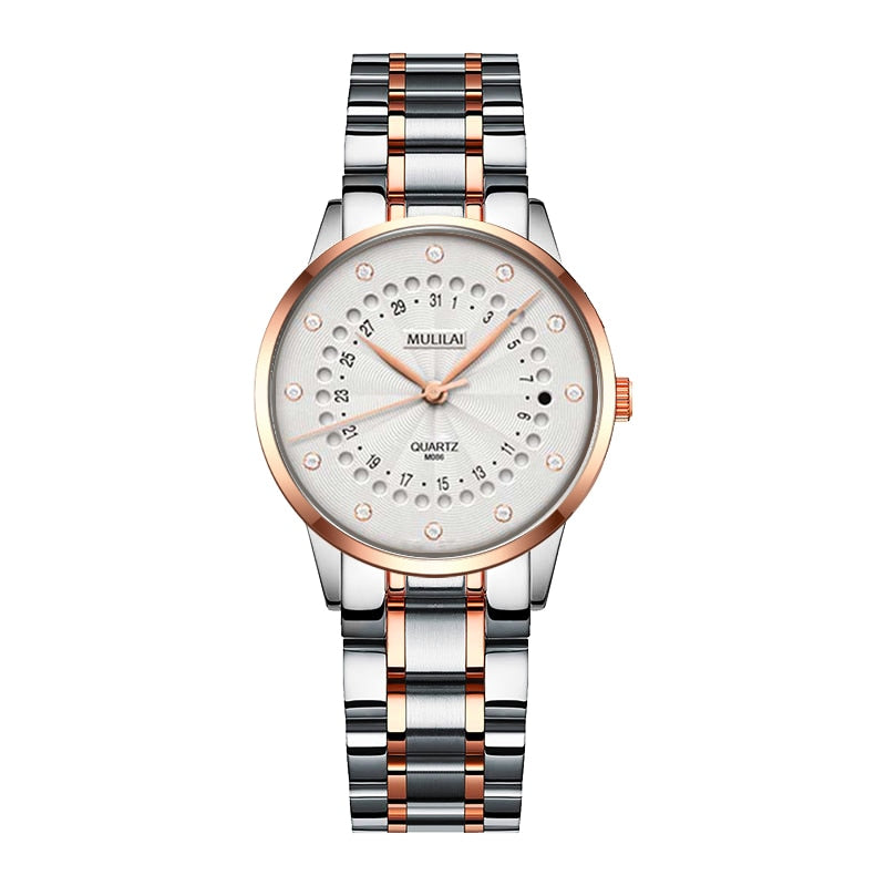 Christmas Gift Luxury Quartz Watch Women watches Bracelet box set Ladies waterproof Steel Women's Calendar Watches gift Clock Relogio Feminino