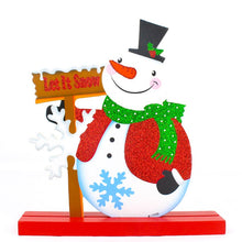 Load image into Gallery viewer, Santa Claus Wood Products Home Party Children&#39;s Room Decoration Children&#39;s Toys Christmas Gifts Elk Snowman Cartoon Cheap