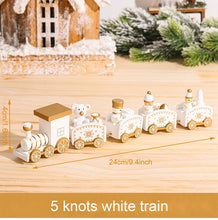 Load image into Gallery viewer, Christmas Gift Christmas Wooden Train Merry Christmas Ornaments Christmas Decorations For Home Table 2021 Noel Navidad Xmas Gifts New Year 2022
