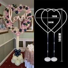 Load image into Gallery viewer, Heart shaped balloon arch frame Wedding Engagement Decorations Balloons Wreath ring for Valentine&#39;s Day Bridal Shower Decor