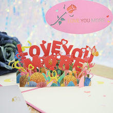 Load image into Gallery viewer, Hot 3D Card Creative Gift for Wife and Girlfriend for Valentine&#39;s Day Wedding Invitation Customized Thank You Postcard