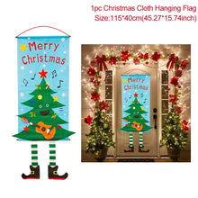 Load image into Gallery viewer, Merry Christmas Porch Door Banner Hanging Ornament Christmas Decoration For Home Xmas Navidad 2020 Happy New Year 2021