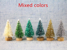 Load image into Gallery viewer, Christmas Gift 10 Pcs 4.5cm To 12.5cm Small Decorated Christmas Tree Fake Pine Tree Mini Artificial Christmas Tree Santa Snow Home Decoration
