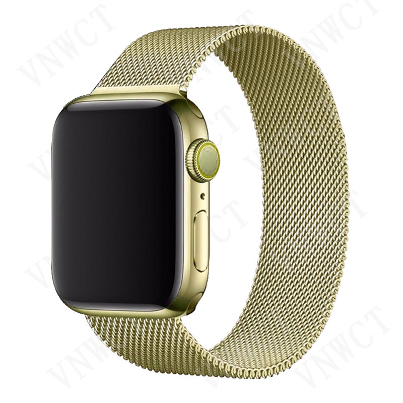 Christmas Gift Milanese Loop strap for apple watch band 44mm 42mm Metal mesh belt bracelet iWatch Apple watch series 6 5 4 3 SE 38mm 40mm band