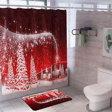 Load image into Gallery viewer, Christmas Gift PATIMATE Christmas Bathroom Curtain Toilet Seat Merry Christmas Decorations For Home 2021 Navidad Gift Happy New Year 2022 Decor