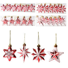 Load image into Gallery viewer, Christmas Gift Christmas Star Red Five-Pointed Star Hanging Ornaments Xmas Home Decor Color Multi-Pointed Star Christmas Tree Decoration 2022