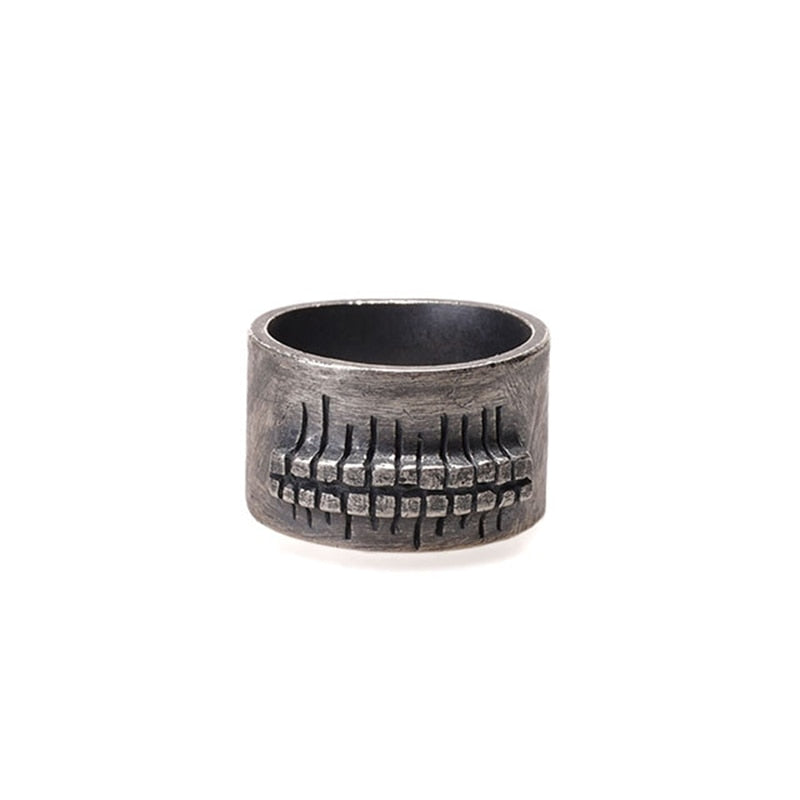 Skhek Stainless Steel Simple Ring vintage Hammer retro punk Classic Ring Male finger Love Jewelry for man Gift Wholesale Freeshipping