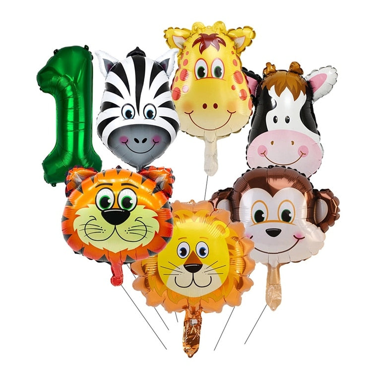 Jungle Animal Party Disposable Tableware Plates Jungle Safari Party Supplies 1st Birthday Party Decoration Kids Baby Shower