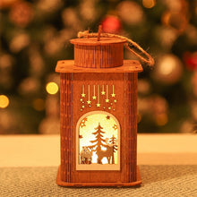 Load image into Gallery viewer, Christmas Gift Christmas Wooden Lantern Night Light Merry Christmas Decorations for Home 2021 Xmas Ornament Gifts Navidad Natal New Year 2022