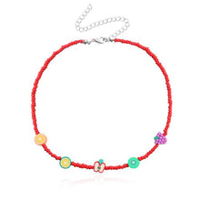 Load image into Gallery viewer, 2021 New Summer Boho Colorful Pearl Resin Seeds Beads Handmade Collar Clavicle Choker Necklaces for Women Hot Jewelry