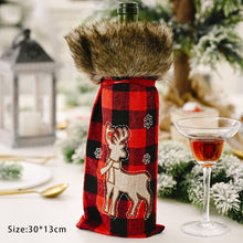 Load image into Gallery viewer, Christmas Gift 1PC New Year 2021 Christmas Wine Bottle Cover Santa Claus Xmas Ornaments Decorations for Home Noel 2020 Natal Dinner Decor
