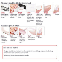 Load image into Gallery viewer, SKHEK 24Pcs Acrylic Nail Tips Ombre  Pearl Pink Fake Nail Super Long Stiletto Full Cover Color Glossy Acrylic Nail Kits Sets With Glue