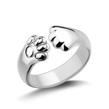 Load image into Gallery viewer, Christmas Gift Hot Popular Cute Animal 925 Sterling Silver Jewelry Fashion Personality Cat Claw Temperament Exquisite Opening Rings  R090