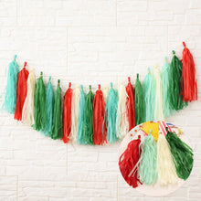 Load image into Gallery viewer, 20pcs Party Wedding Decoration Paper Tassel Garland Bride Hanging Mermaid Party Supplies  Party Birthday Baby Shower Decoration