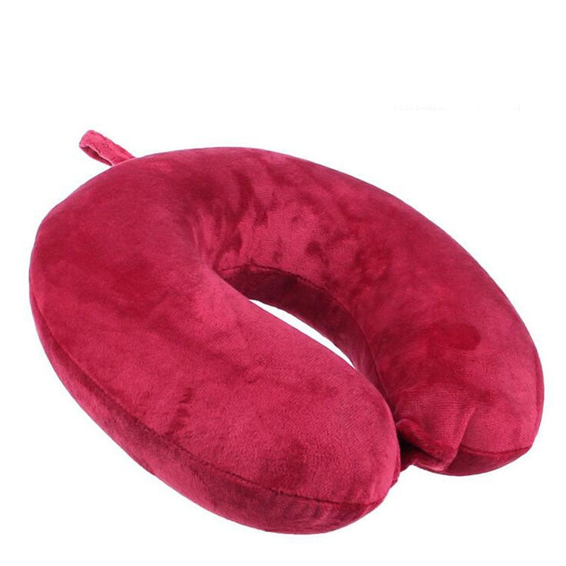 Solid U Shaped Pillow Memory Foam Pillow Cushion Neck Headrest Soft Bed Sleeping Car Flight Airplane Travel Pillows