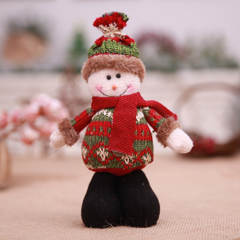 Christmas Gift Christmas Doll Lovely Santa Claus Sonwman Raindeer Christmas Ornament New Year Kids Gift Toy Christmas Decorations For Home 2020