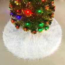 Load image into Gallery viewer, Christmas Gift White Snow Plush Christmas Tree Skirt Base Floor Mat Cover Merry Christmas tree ornaments New Year Decorations For Home 25