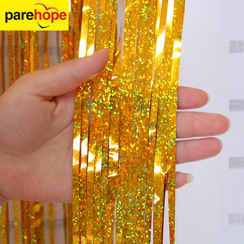 Birthday Party Backdrop Wedding Decoration Shimmer Curtains Glitter Fringe Tinsel Foil Curtain Adult Kids Photo Booth Rain Drape