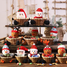 Load image into Gallery viewer, Christmas Gift Fruit Basket Decor Santa Christmas Decorations Snowman Christmas Elk Fruit Baskets Storage Candy Basket Desktop Bedroom Kitchen