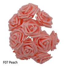 Load image into Gallery viewer, 25 Heads 8CM New Colorful Artificial PE Foam Rose Flowers Bride Bouquet Home Wedding Decor Scrapbooking DIY Supplies