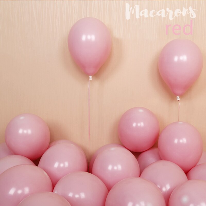 100pcs 12'' Latex Macaroon Balloon Baby Shower Birthday Wedding Balloons Valentine's Day Unicorn Party Decorations Balloon Arch