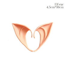 Load image into Gallery viewer, SKHEK 1 Pair Mysterious Angel Elf Ears Fairy Cosplay Accessories Halloween Party Denture Decoration Latex Soft Pointed False Ears