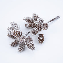 Load image into Gallery viewer, Skhek  10Pcs/Bundle Artificial Plants Fake Pine Cone Decorative Flowers Wreaths Christmas Home Decor Diy Gifts Handmade Pompon