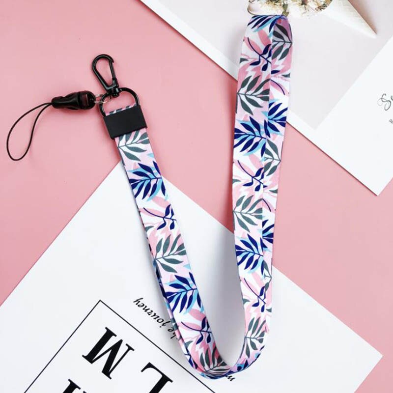 Cute Pattern DIY Ribbon Band Long&Short Straps Keychain Women Girl Key Ring For Bag Car Phone Charms Gift Fashion Jewelry