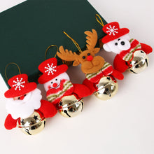 Load image into Gallery viewer, Christmas kids gift Santa Claus Doll bell snowman,Elk,bear doll bell Xmas tree pendants Christmas DIY haning decoration for home