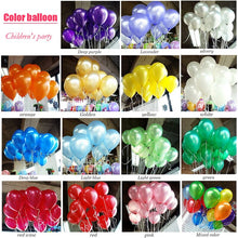 Load image into Gallery viewer, 10pcs 21 Colors Latex Balloon Wedding Decoration Pearl Inflatable Balloons Birthday Party Decoration Party supplies Balloon Arch
