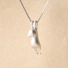 Load image into Gallery viewer, Christmas Gift Popular 925 Sterling Silver Jewelry  Korean Fashion Simple Animal Cute Kitty Clavicle Chain Pendant Cat Necklaces   XL003