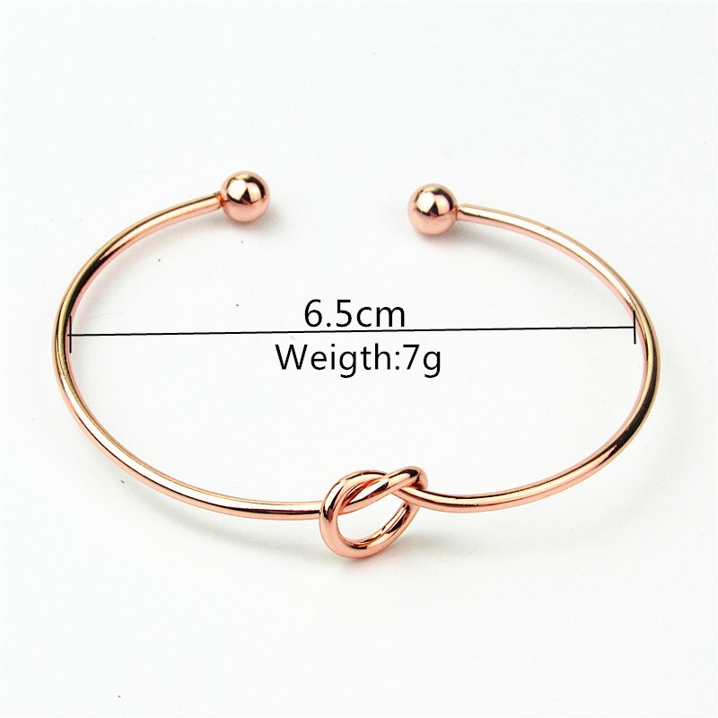 Knot Initial Bracelets Bangles A-Z 26 Letters Initial Charm Love Bangle for Women Jewelry Pulseiras Gift Wholesale