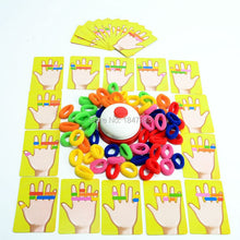 Load image into Gallery viewer, Skhek  Funny Challenge Ring Ding Toy Family Party  Games Great Practical Gadgets For 2-6 Players With 24 Picture Cards 60 Hair  1 Bell