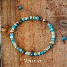 Load image into Gallery viewer, Skhek Premium Beads Bracelets Stone Japser Fancy Friendship Bracelets Lovers Couples Yoga Bracelet Jewelry Gifts
