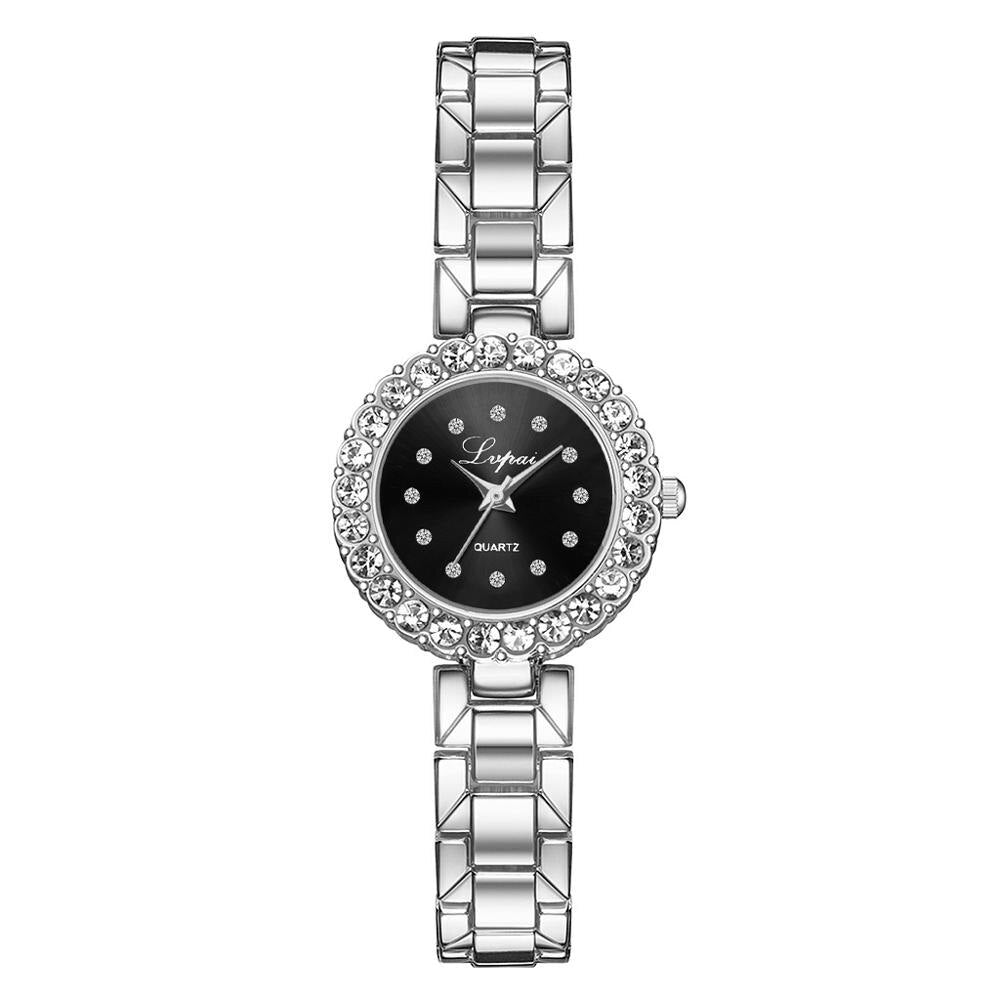 Christmas Gift Lvpai Brand Luxury Bracelet Watches Set For Women Fashion Geometric Bangle Quartz Clock Wrist Watch Zegarek Damski Drop Shipping