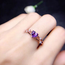 Load image into Gallery viewer, Luxury Wedding Anniversary Ring with Pear Shape Huge CZ Prong Setting Rose Gold Color Fashion Engagement Rings for Women