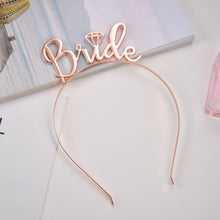 Load image into Gallery viewer, Wedding Decorations Rose Gold Bride to Be Satin Ribbon Sash Bridal Shower Bachelorette Party Girl Hen Party Decoration Supplies