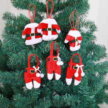 Load image into Gallery viewer, 6Pcs New Year Christmas Tree Hanging Decorations Chirstmas Tableware Holder Knife Fork Cutlery Set Skirt Pants Navidad Natal,Q