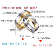 Load image into Gallery viewer, Personalized Name Promised Wedding Rings for Lover Couple Men Women Stainless Steel Engagement Party Gifts