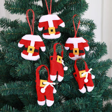 Load image into Gallery viewer, 6Pcs New Year Christmas Tree Hanging Decorations Chirstmas Tableware Holder Knife Fork Cutlery Set Skirt Pants Navidad Natal,Q
